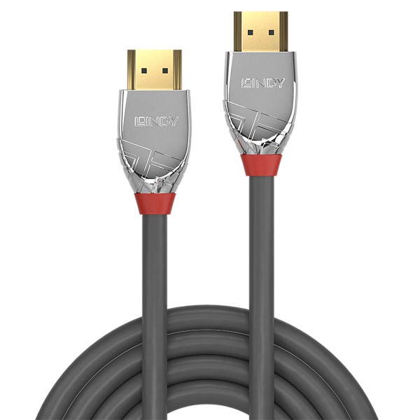 Lindy 37872 2m HDMI Type A (Standard) HDMI Type A (Standard) Grau - Silber HDMI-Kabel